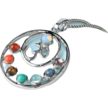 Přívěsek Čakrový přívěšek - Ohm v kruhu