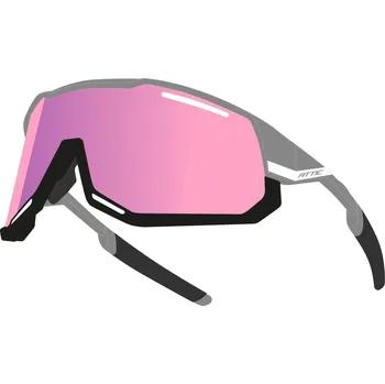 cyklistické brýle brýle FORCE ATTIC šedo-černé, růžová kontrast.skla