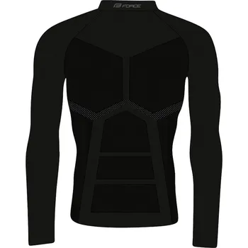Pánské termoprádlo FORCE rolák funkční F GRIM dl. rukáv, černý XL-XXL