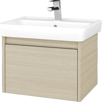 Koupelnový nábytek Dřevojas Koupelnová skříňka BONO SZZ 60 (umyvadlo Q) - D04 Dub / Úchytka T34 / D04 Dub