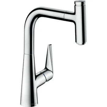 Vodovodní baterie Hansgrohe Talis Select M51 CHROM kuchyňská páková baterie 220, vytahovatelný výtok, 1jet, sBox