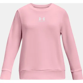 Dívčí mikina Dívčí mikina Under Armour UA Rival Terry Crew 1377022-676 Růžová YXL