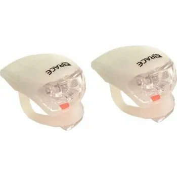 Cyklosvítilna 4RACE Sada blikaček přední/ zadní bílá