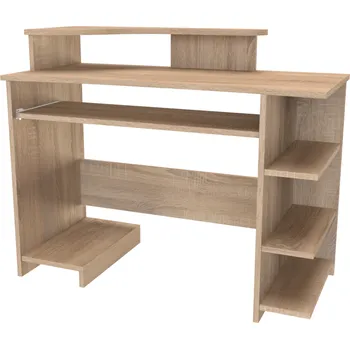 Psací stůl PC stolek WORD pravá, Dekor: Dub natur (dub sonoma)