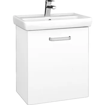 Koupelnový nábytek Dřevojas Koupelnová skříňka DOOR SZD 55 - M01 Bílá mat / Úchytka T01 / M01 Bílá mat / Pravé