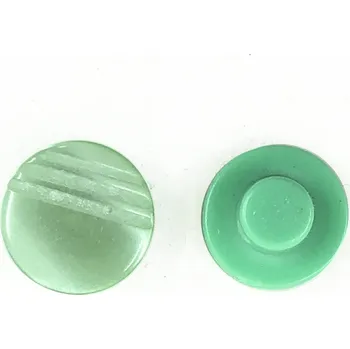 Knoflík GOM169, Knoflík, 12mm, zelený s pruhy, 1ks