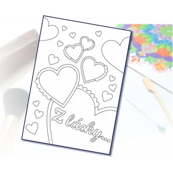 Radost v písku Šablona na pískování z lásky 1 Varianta: A5 (148 x 210 mm)