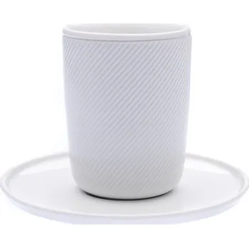 Dvoustěnný hrnek s podšálkem, 250 ml, twist, glazovaný, G. Benedikt