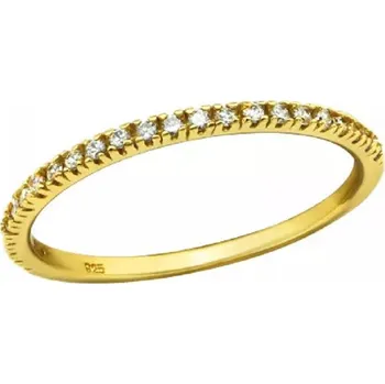 Prsten Atreya Stříbrný prsten ZiRCONIA ALL - zlatý Velikost prstenu: 49