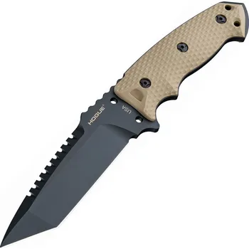 lovecký nůž Hogue EX-F01 Black Tanto Dark Earth G10