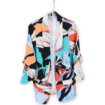 Dámské sako Sako delší s řasemým rukávem Lamiar A5107 barva: černá