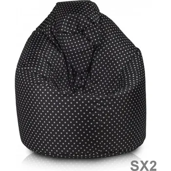 Sedací pytel Sedací Vak MEGA SAKO POLYESTER DESIGN bíla E1: SX2