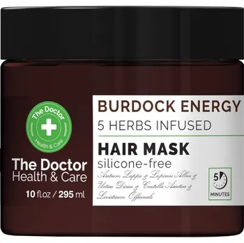 Vlasová regenerace Vitalizující maska proti padání vlasů The Doctor Burdock Energy 5 Herbs Infused Hair Mask - 295 ml