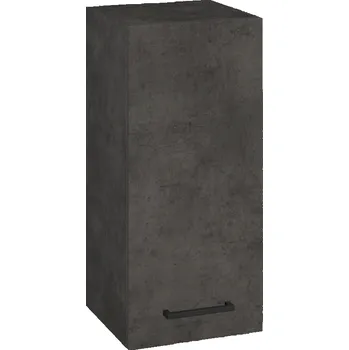 Koupelnový nábytek Dřevojas Horní skříňka SYD 35 - D16 Beton tmavý / Úchytka T06 / D16 Beton tmavý / Pravé