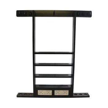 Stojan na tágo Deluxe stojan na stěnu barva černá 46495-B