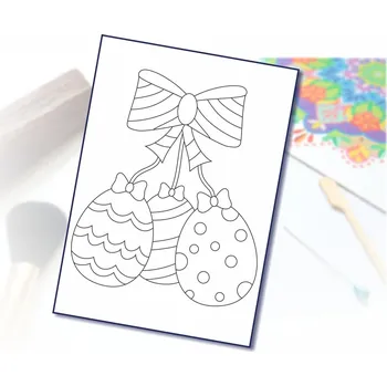 Radost v písku Šablona na pískování vajíčka na mašli Varianta: A3 (297 × 420 mm)