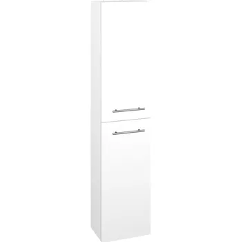 Koupelnový nábytek Dřevojas Vysoká skříň DOOR SV1D2 35 - M01 Bílá mat / Úchytka T02 / M01 Bílá mat / Pravé