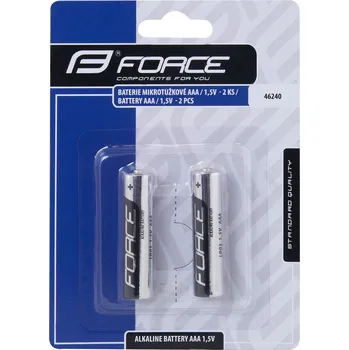 Článková baterie baterie FORCE mikrotužkové AAA / 1,5V 1 x 2 ks
