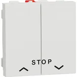 ovládač žaluziový tlačítkový 10A, 2M, Bílý Unica NU323718