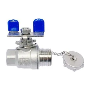 Ventil Kohout vypouštěcí - vni/vně - 1.4408: 1/2"-3/4"