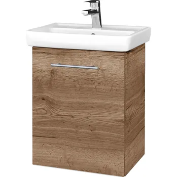 Koupelnový nábytek Dřevojas Koupelnová skříňka DOOR SZD 50 - D21 Tobacco / Úchytka T02 / D21 Tobacco / Levé