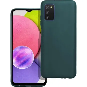 Pouzdro na mobilní telefon Case4Mobile Silikonový obal MATT pro Samsung Galaxy A03S - tmavě zelený
