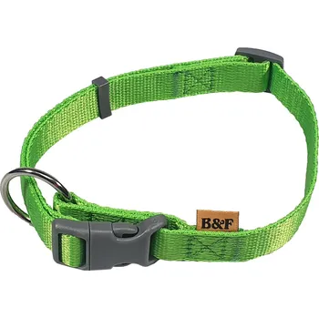 Obojek pro psa B&F Obojek popruhový jednobarevný 2,0x38-60cm zelená