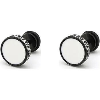 Náušnice Steel Edge Naušnice pecky chirurgická ocel WJHE74-8 Barva: Černá