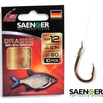 Rybářský háček Navázané háčky na cejny Saenger Brasse BR-24 velikost: 10