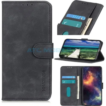 Pouzdro na mobilní telefon Pouzdro Book Realme C21 Retro Texture otevírací černé a zpět 9 Kč s ATC Clubem