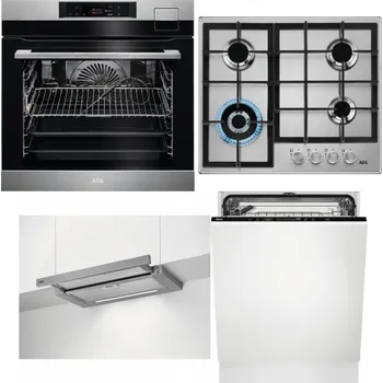 Set domácích spotřebičů AEG BSK792380M + AEG Mastery StepPower HGB64420SM + AEG DPE5660M + AEG FSK73607Z