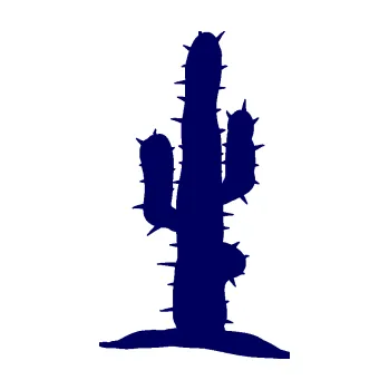 Samolepící dekorace SAMOLEPKA Kaktus 002 pravá (23 - tmavě modrá) NA AUTO, NÁLEPKA, FÓLIE, POLEP, TUNING, VLASTNÍ TEXT, TISK, AUTOSAMOLEPKY.cz, POLEPY, OBRÁZEK, LOGO, SAMOLEPKY