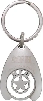 MFH Přívěšek na klíče s žetonem do vozíků stříbrný