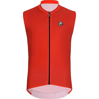 cyklistický dres HOLOKOLO Cyklistický dres bez rukávů - AIRFLOW - červená 3XL