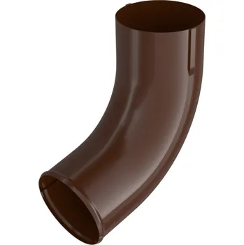 okap BRYZA Výtokové koleno svodu pozinkované Ø 90 mm, Hnědá RAL 8017