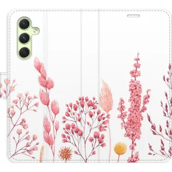 Pouzdro na mobilní telefon Flipové pouzdro iSaprio - Pink Flowers 03 - Samsung Galaxy A54 5G
