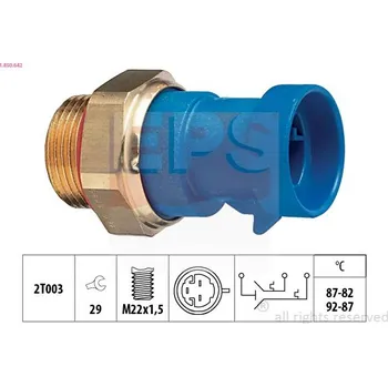 Klimatizace automobilu Teplotní spínač, větrák chladiče EPS 1.850.642