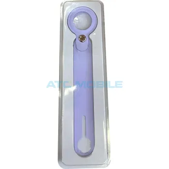 Pouzdro na mobilní telefon Apple AirTag silikonové poutko fialové (Light Purple) a zpět 6 Kč s ATC Clubem