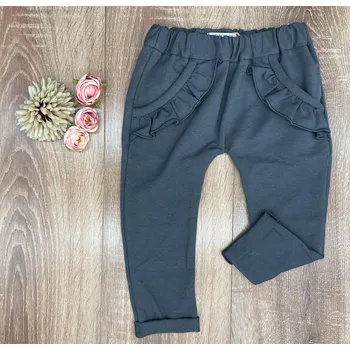 Baby Powder Handmade Kalhoty s ozdobenými kapsami grafitové 56 šedá