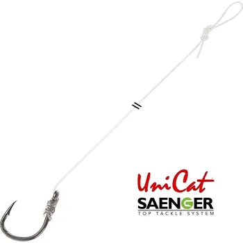 Rybářský háček Saenger návazec na sumce Uni Cat S-Hook Mono Rig 100 cm velikost: 10/0