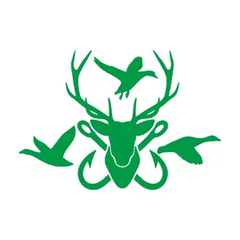 Samolepící dekorace SAMOLEPKA Myslivost 005 pravá (12 - zelená) NA AUTO, NÁLEPKA, FÓLIE, POLEP, TUNING, VLASTNÍ TEXT, TISK, AUTOSAMOLEPKY.cz, POLEPY, OBRÁZEK, LOGO, SAMOLEPKY