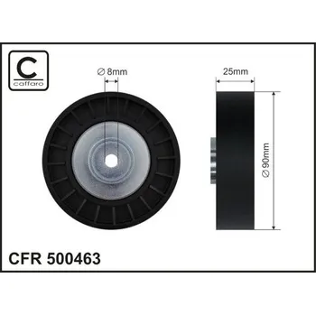 Vratná/vodicí kladka, klínový žebrový řemen CAFFARO 500463