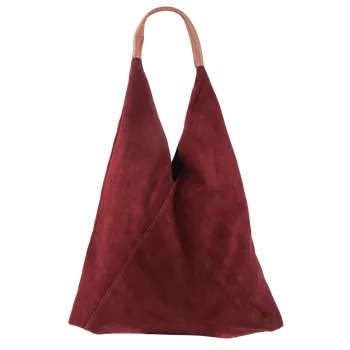 Kabelka NovaKabelka.cz Kožená italská kabelka Caliva Bordo