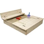 Asko a.s. PAULINA I - pískoviště s poklopem a lavičkami 120 x 120 cm, smrk