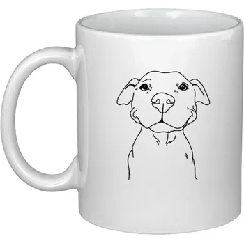 Hrnek malý bílý s potiskem hrnek Bull