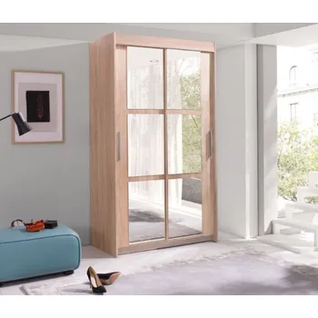 Šatní skříň Šatní skříň KARO 100 se zrcadlem dub sonoma