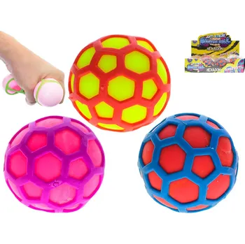 Mikro trading Míček hexagon strečový - 6,5 cm - 3 barvy