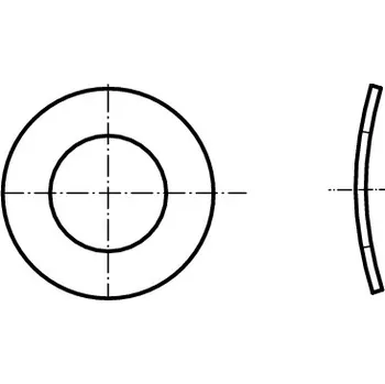 podložka PROFISTYL DIN 137A podložka pružná prohnutá černá Varianta: DIN 137A podložka pružná prohnutá bez PÚ 3,7 pro M3,5