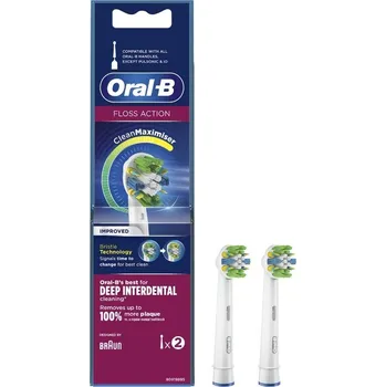 Náhradní hlavice k elektrickému kartáčku Oral-B FlossAction CleanMaximiser EB 25RB-2, 2 ks náhradní hlavice