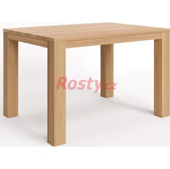 Jídelní stůl BMB STŮL RUBION S LUBEM ROVNÉ ROHY JÁDROVÝ BUK 90 x 120 cm
